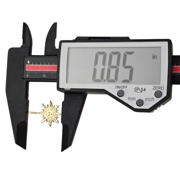 14K Yellow Gold Sun, Moon Face Pendant - Picture 7 of 10